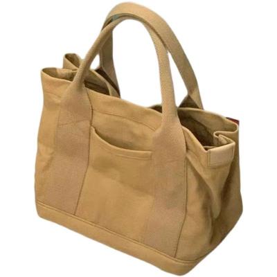 China Manufacturer Hot Selling Customized Large Capacity Shopping Bag Reusable Eco-friendly Canvas Tote Bag With Handle for sale