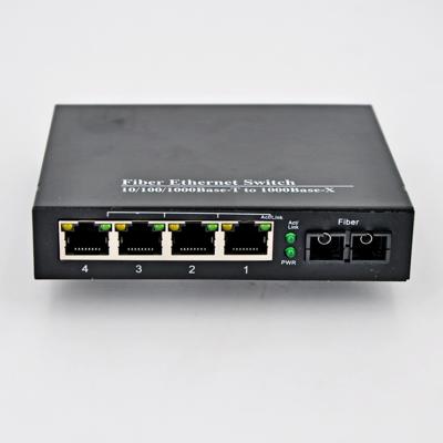 China FTTH 1 port 1 SFP rj45 ethernet rj45 10/100/1000M gigabit fiber to SFP converter media converter for sale