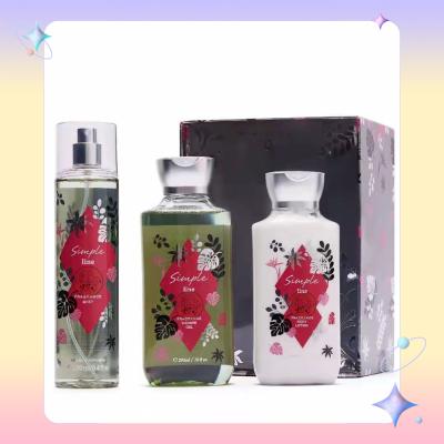 China BATH SET Women's Original Parfum Body Mist 250ml Fragrance Spray Long Lasting Fragrance For Women Shower Gel Body Lotion Body Mist Set for sale