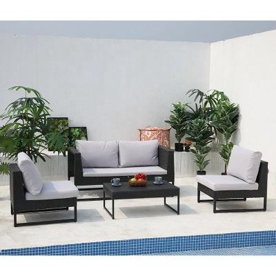 China Modern Outdoor Furniture MANDELA Modern Success Rattan Furniture Garden Sofa Set for sale