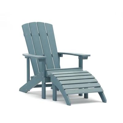 China MANDE Modern Outdoor Garden Adirondack Chair Plastic Resin Patio Foldable Folding Adirondack Chairs Recycled for sale