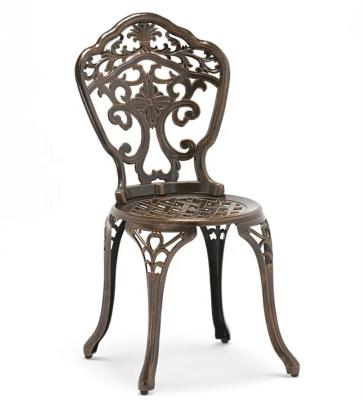 China Wholesale EUROPEAN MANDELA balcony cast aluminum furniture outdoor dining table and garden chair for sale