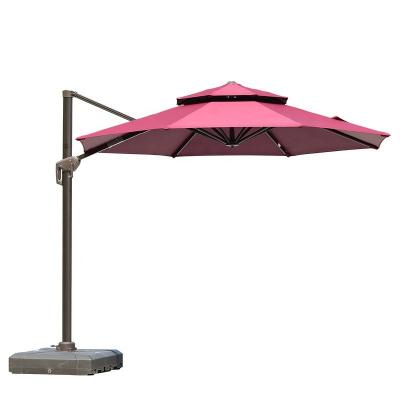 China Quality Modern Outdoor Luxury Cantilever Patio Hotel Restaurant Garden Parasol Commercial Umbrella for sale