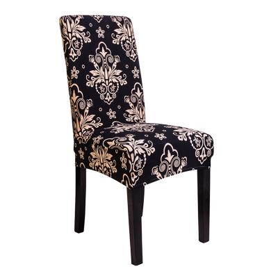 China Factory Wholesale Elegant Universal Elastic Anti-fouling Christmas Chair Cover Household Half Chair Cover for sale