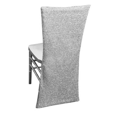 China Shiny Sequin Chair Cap Sequin Chair Cover for sale