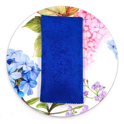 China Durable Wholesale Blue Linen Table Napkin For Events Party for sale