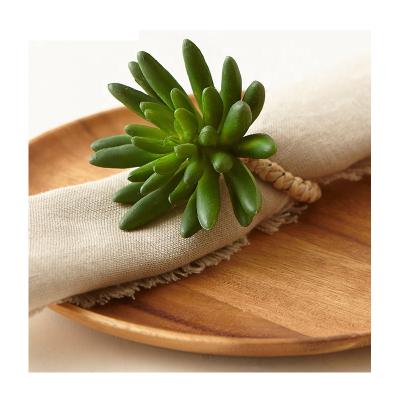 China Viable Simulation Succulents Napkin Ring for sale