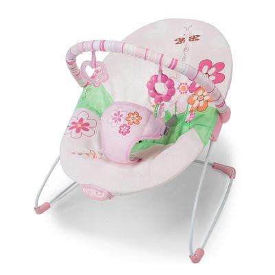 China Soothing Vibration Most Top Standard Wholesale In Stock Pink Folding Baby Sleep Cradle Chair Baby Rocker for sale