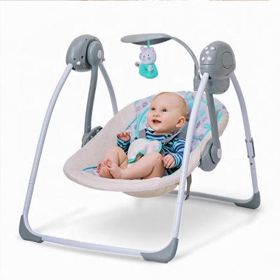 China High Quality Automatic Baby Bouncer Baby Swing Chair Electric Swing Crib Swing/Music/Toys for sale