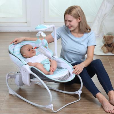 China Electric Swing/Music/3 in 1 Electric Baby Star Light Projection Swing 3 in 1 Crib Rocker with Dolls Mini Baby Rocker for sale