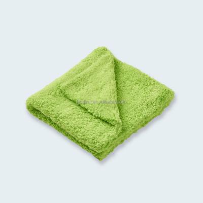 China Microfiber Fleece Coral Towel For Car Drying 500gsm 1200gsm Large Plush Microfiber Cloth Microfiber Towel for sale