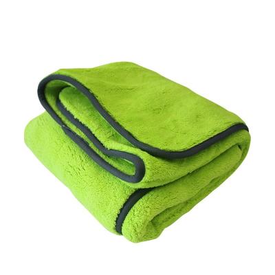 China QUICK DRY Thick Microfiber Fleece Car Cleaning Towel 1200gsm Super Absorbent Coral Fiber Micro Cloth For Car Wash for sale