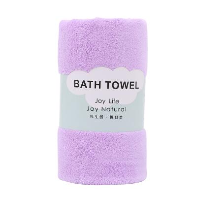 China Sustainable Wholesale Microfiber Towel Set Coral Fleece Bath Face Towel And Custom Empty Bath Towels for sale