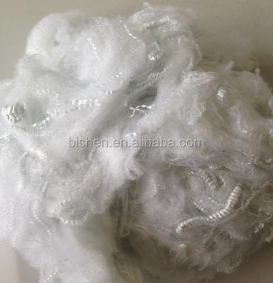 China Abrasion-resistant GRS certified 100% pet polyester staple fiber flake recycled psf for sale