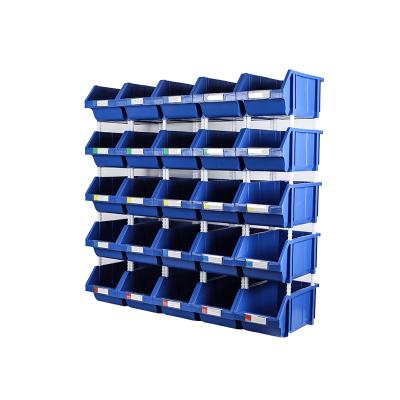 China Pile plastic material sustainable bolts and screws storage bin for sale