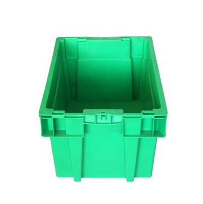 China Stackable And Stackable Heavy Duty Logistic Nest Solid Plastic Storage Containers for sale