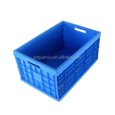 China Eco - Friendly Food Grade Standard Plastic Folding Crate For Vegetable And Fruit Transportation for sale