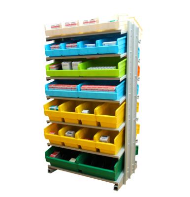 China Used with heavy duty steel bang storage bin pick rack system for plastic storage bin for sale