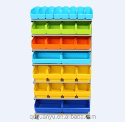 China Eco-friendly shelving unit and double sides pick up rack system for plastic storage bin for sale