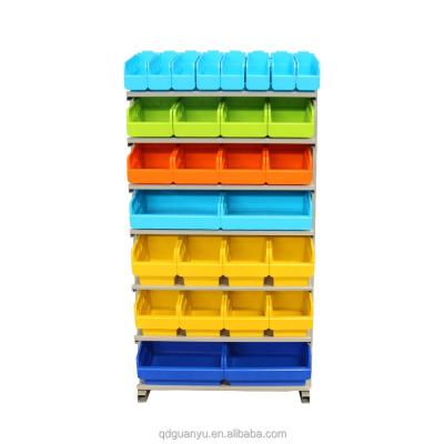 China Eco - Friendly Industrial Bin Shelving Pick Slant Rack For Storage Shelf Plastic Bin for sale