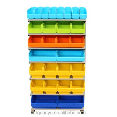 China Movable Type Kanban Shelving And Racking For Stock Picking With Plastic Storage Bin for sale