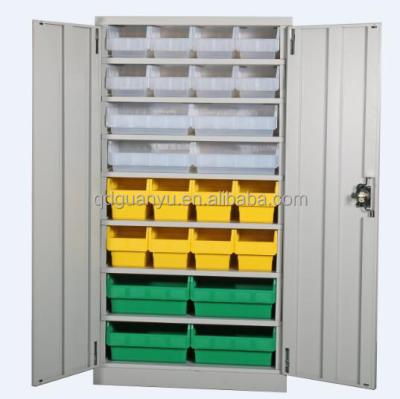 China Heavy Duty Storage Tool Cabinet With Plastic Bin For Warehouse Storage for sale