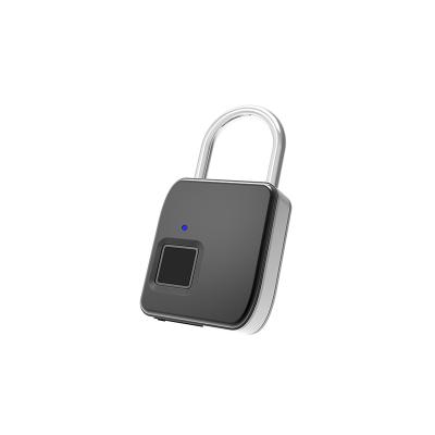 China USB 85g Fingerprint Biometric Zinc Alloy Charging Smart Padlock for sale