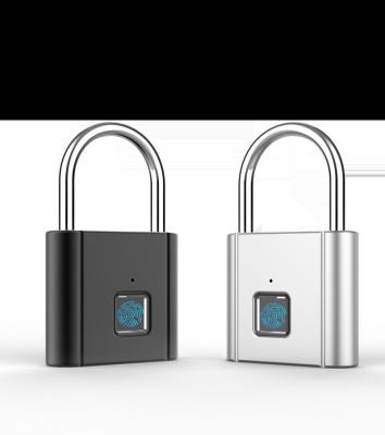 China Manufacturer Direct Supply Small Fingerprint Zinc Alloy Steel +Stainless Security Stainless Steel Smart Padlock for sale