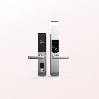 China Zinc Aluminum Alloy Security Digital Electric Fingerprint Slide Door Locks For Home/Villa/Apartment/Hotel for sale