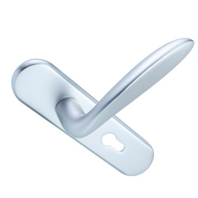 China Aluminum alloy modern style design classic door handle level lock with key for door lock for sale