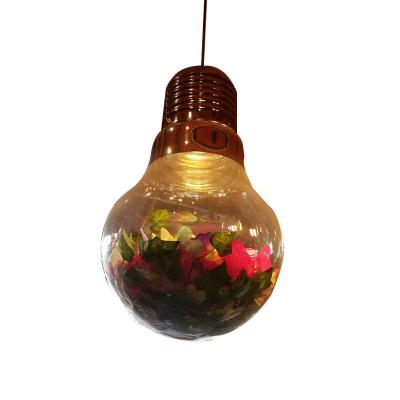 China Industrial Creative Artistic Design Green Plant Pendant Light LED Decorative Lamp For Bar Counter Restaurant Cafe Shop Bar Art Green LED for sale