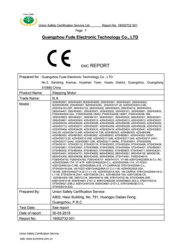  - GUANGZHOU FUDE ELECTRONIC TECHNOLOGY CO.,LTD