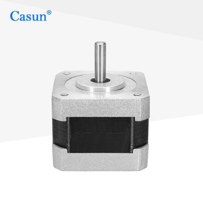 중국 2 단계 NEMA 17 1.8 deg 26N.cm 0.4A 12V DC 34mm 4 와이어 양극 단계 모터 판매용