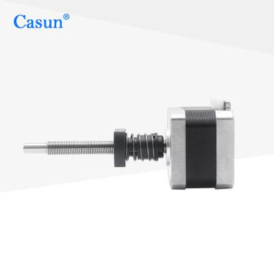 China Gefangener 34mm Schrittmotor NEMA 17 mit linearem Schritt-Motor der Leitspindel-42mm zu verkaufen