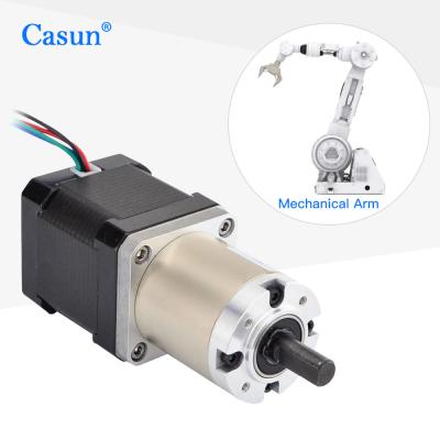 中国 Gear Reducer 0.15 A Nema 17 Stepper Motor 1.8 Deg 2 Phase 1.2 N.M Holding Torque 販売のため