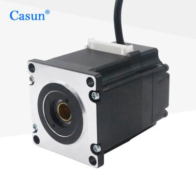 China NEMA 23 Motor passo de eixo oco 57x57x54mm para parafuso de esferas ou parafuso de chumbo sob medida à venda