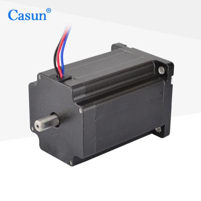 China Black NEMA 24 Step Motor 4100mN.M Double Shaft Stepper Motor for sale