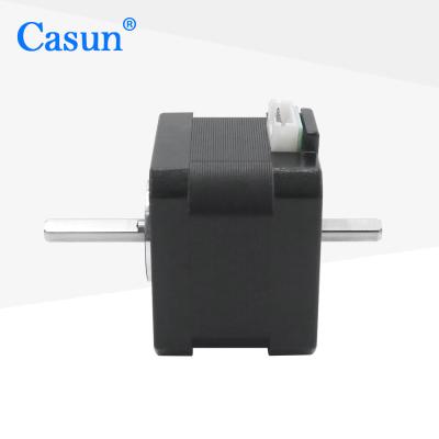 China 1.8 Graad NEMA 17 Stapmotor Dual Shaft voor medische apparatuur Automatisering Appliance Te koop