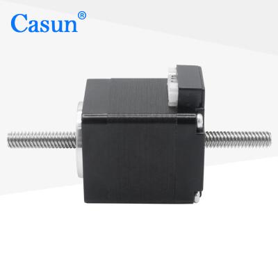 China Casun 0.67A Non Captive 3.75V Nema 11 Stepper Motor With Lead Screw Tr5X4 Bipolar for sale