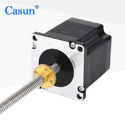 China 2.8A Nema 23 Stepper Motor With 4 Lead Screw Captive Stepper Motor for sale