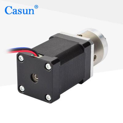 China 35mm NEMA 14 Geared Stepper Motor 12V Planetary Gearbox Casun Motor for sale