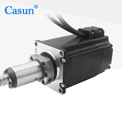 China 1.8 degree 2 phase Nema 23 Tr10*12 Ball Screw Stepper Motor 76mm body with Encoder for sale