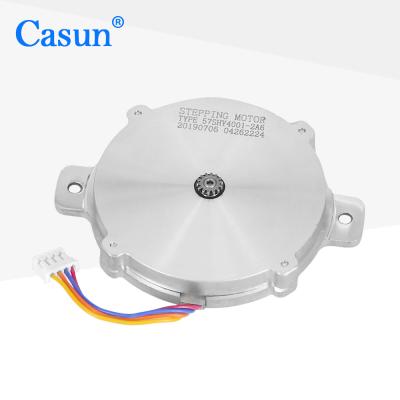 Cina 57*57*9.8mm NEMA 23 Ultra Thin 1.8 Grade Stepper Motor 0.6A per la televisione in vendita