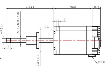 Chine NEMA 23 Moteur pas à pas intégré à vis à plomb externe 2N.M Moteur pas à pas intégré en captivité à vendre