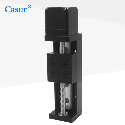 China Casun Nema 11 motor paso a paso actuador lineal 0.6A guía lineal deslizamiento y carrera personalizable 50mm-900mm en venta