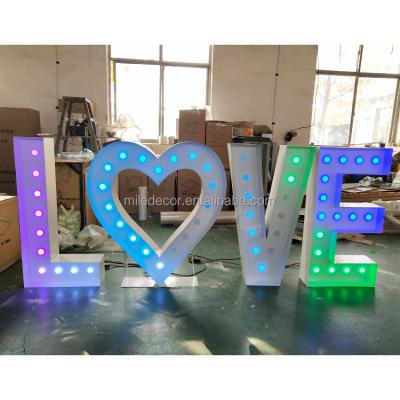 China Buildings Low Price Lovely Big Marquee Letters LOVE Led Numbers Marquee Letters For Party for sale