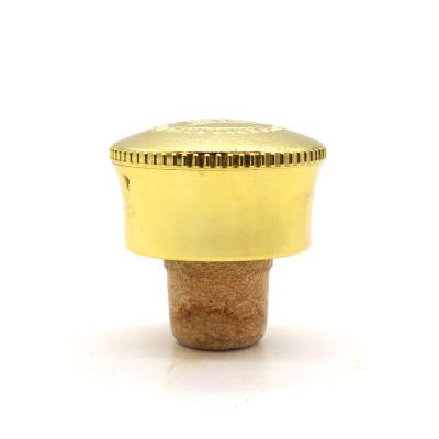 China Non Spill Cork Wholesale High Quality Custom Plastic Cork Cap Wine Bottle Logo Zinc Alloy Cork for sale