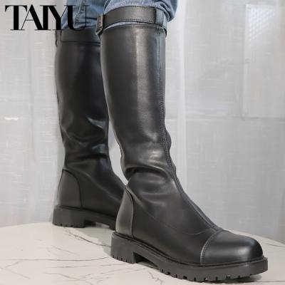 China Fashion Trend 2022 Platform Heel comfortable Knee High Women Slim Stretch Long Boots Winter Warm Fur Sock Boots Ladies Over The Knee Boots for sale