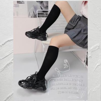 China Chunky Shoes Women Fashion Sneakers Comfortable Casual Ladies Wholesale Fashion Trend Black Sneaker Sneakers for sale