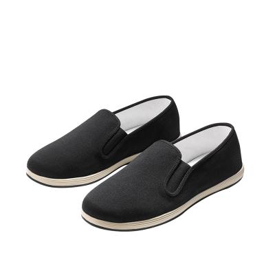 China Light Brand Old Beijing Black Cloth Shoes Chinese Style Men's Comfortable Breathable Sneakers Non-slip Casual Flat Shoes for Men for sale